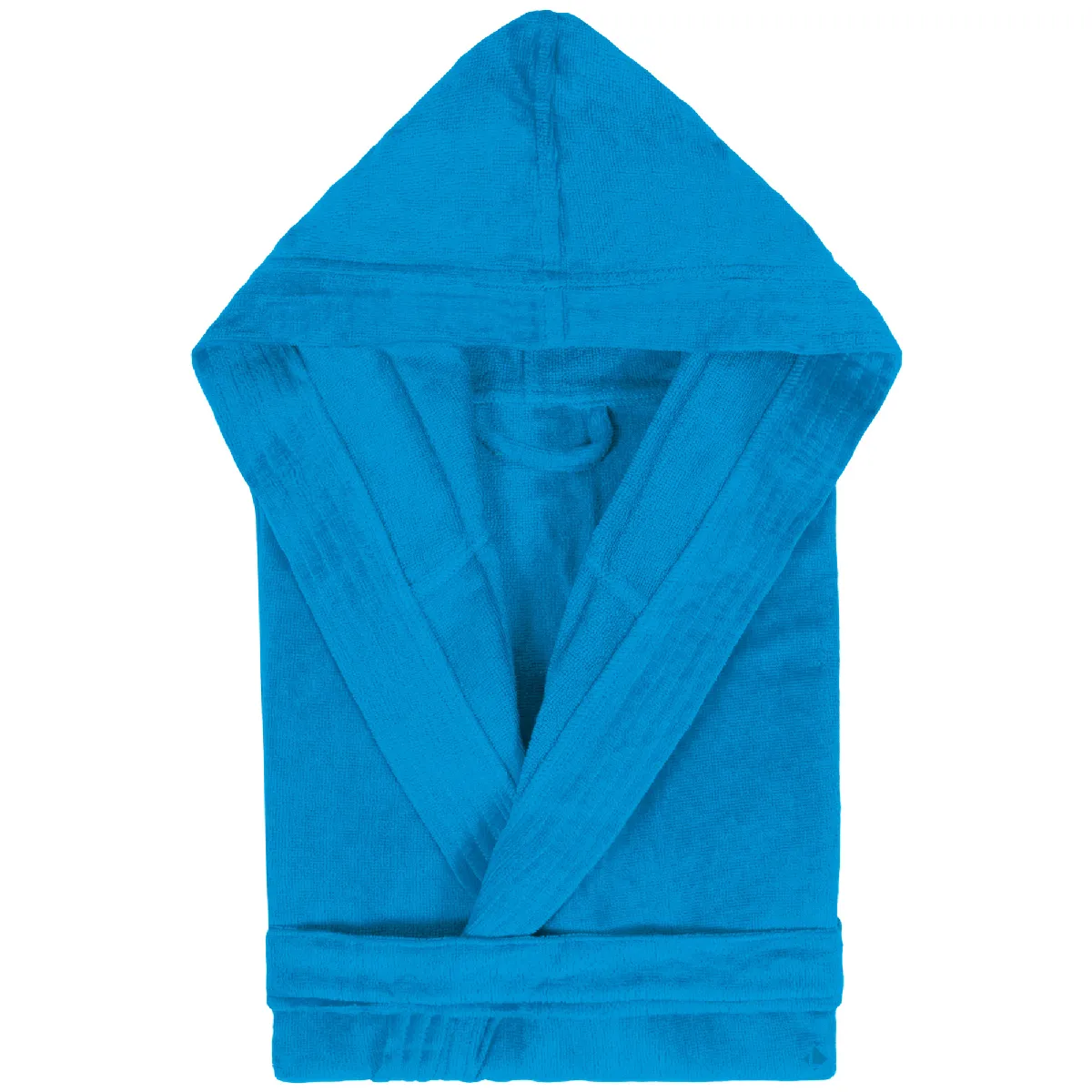 Peignoir À Capuche Enfant Cool Coton 14 Ans Velours Bleu Turquoise