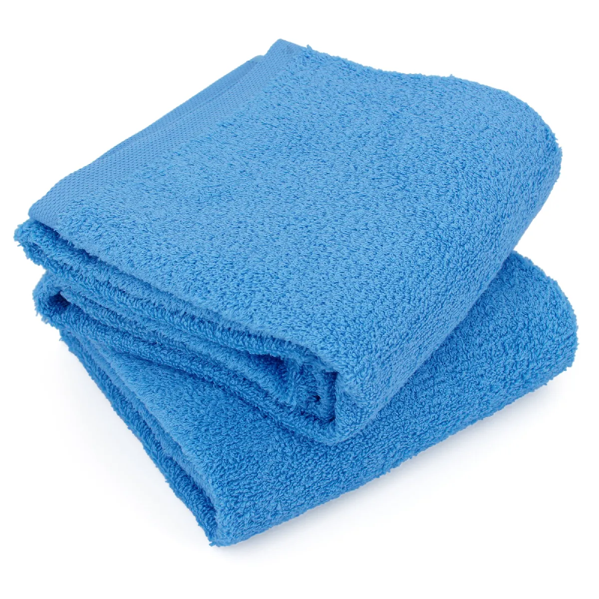 Lot De 2 Draps De Douche 70x130 Cm Alpha Bleu Turquoise
