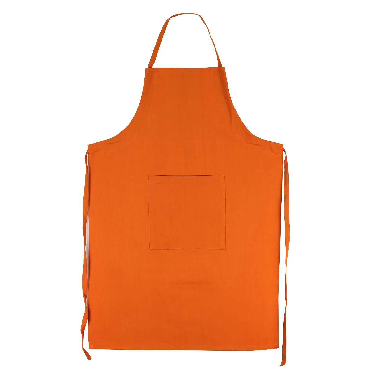 Tablier De Cuisine 60x90 Cm Toile Coton Pure Kitchen Apron Orange
