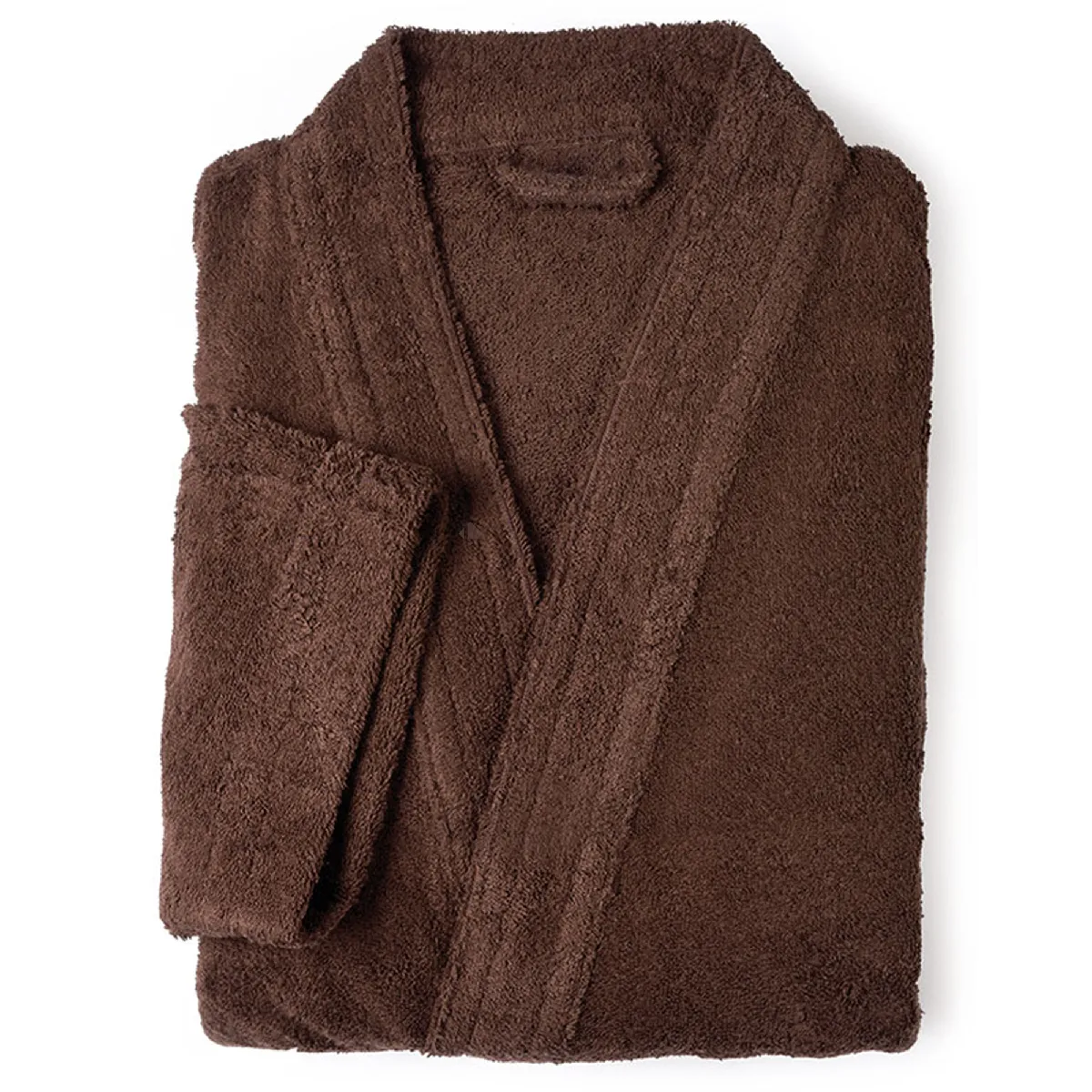 Peignoir Kimono Adulte Pure Coton Xl Marron