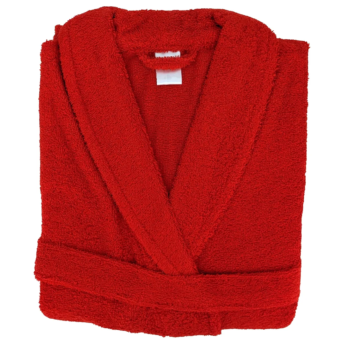 Peignoir Col Châle Adulte Alpha Coton Taille Xl Rouge