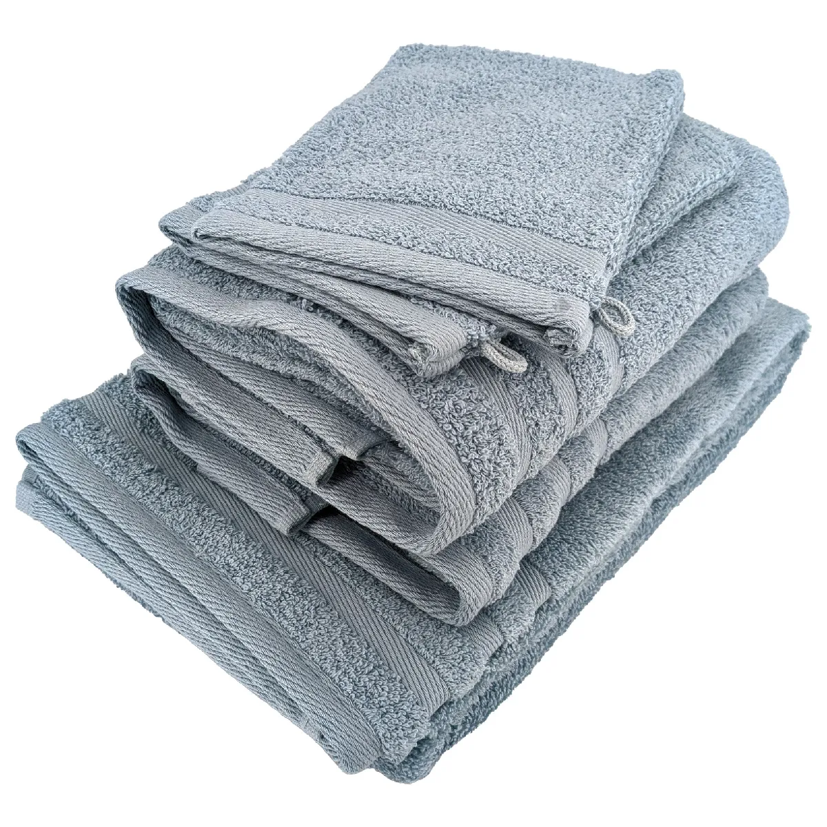 Parure De Bain Efficience Pure Bleu Capri 5 Pièces