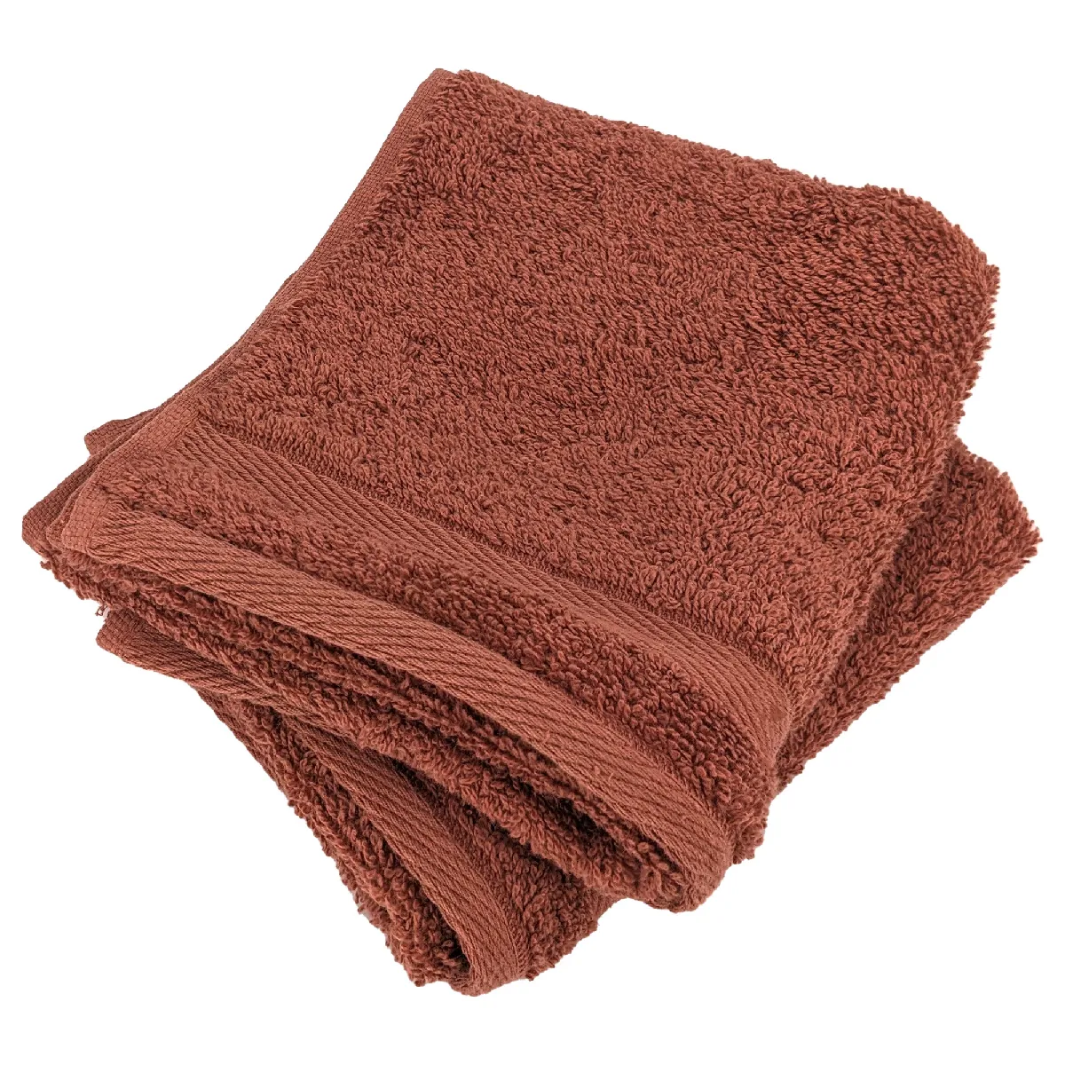 Lot De 2 Serviettes Invité 33x50 Cm Efficience Pure Rouge Country