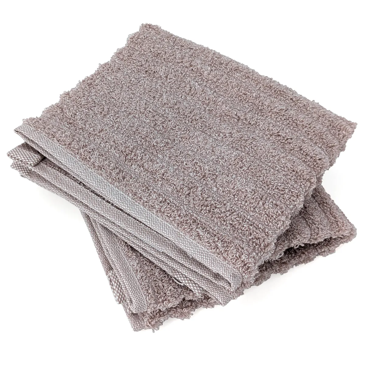 Lot De 2 Serviettes Invité Uni Coton 33x50 Cm Spectre Rose
