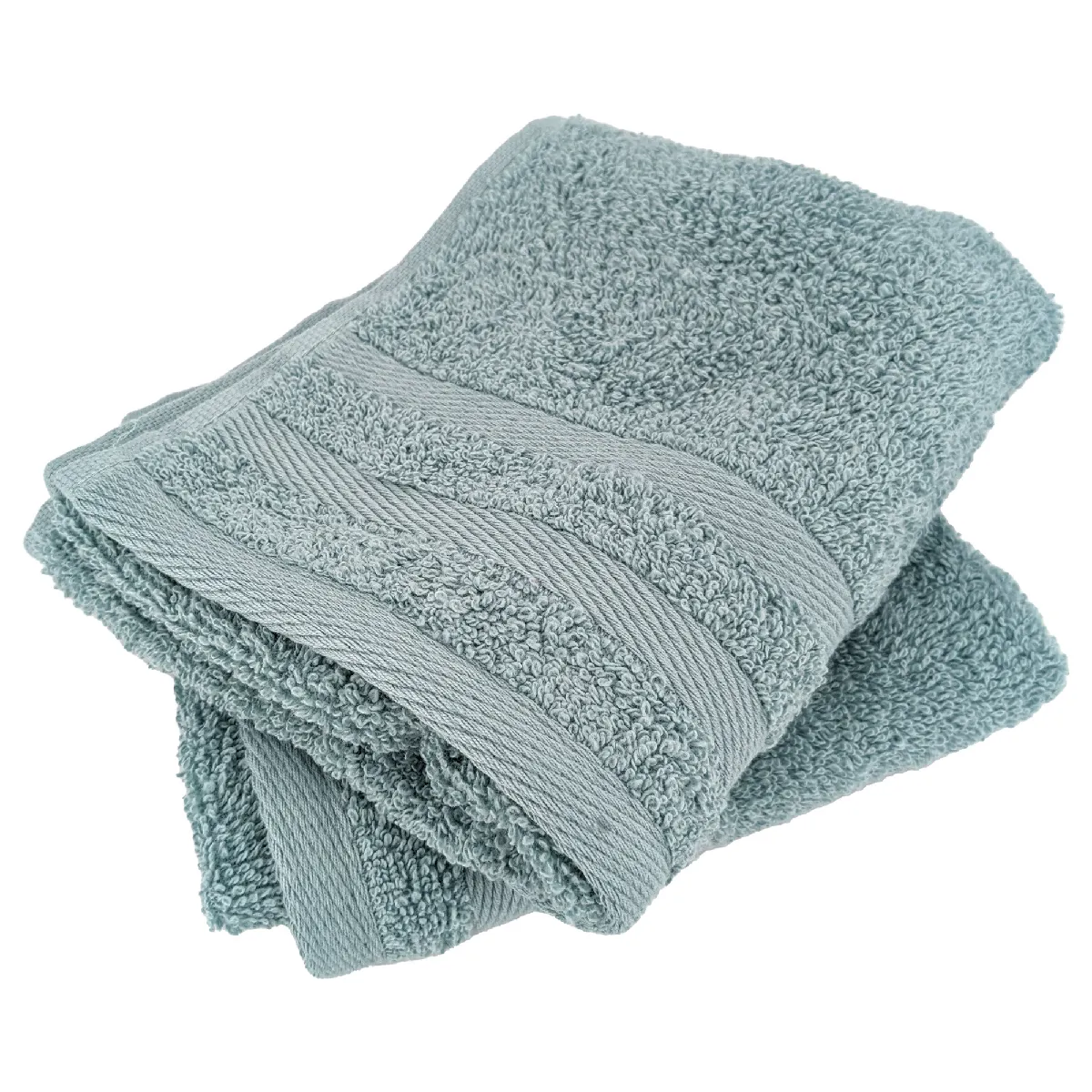 Lot De 2 Serviettes Invité 33x50 Cm Efficience Pure Vert Olympic