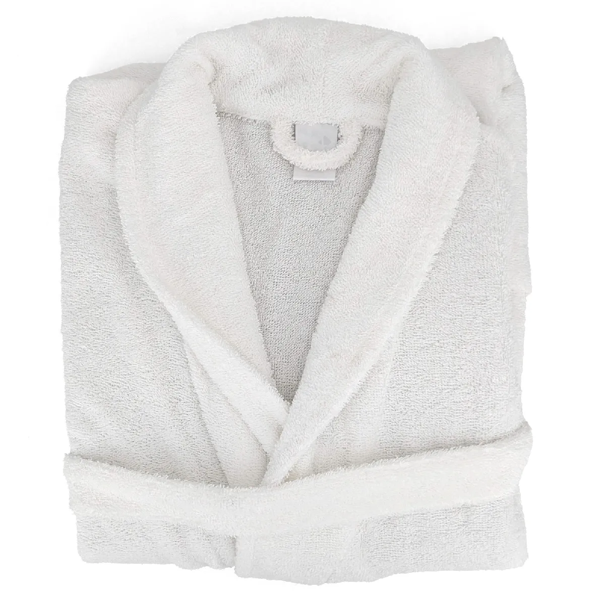 Peignoir Col Châle Adulte Alpha Coton Taille M Blanc