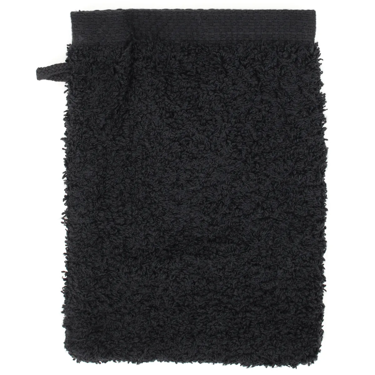 Gant De Toilette 16x21 Cm Pure Noir 550g/m2