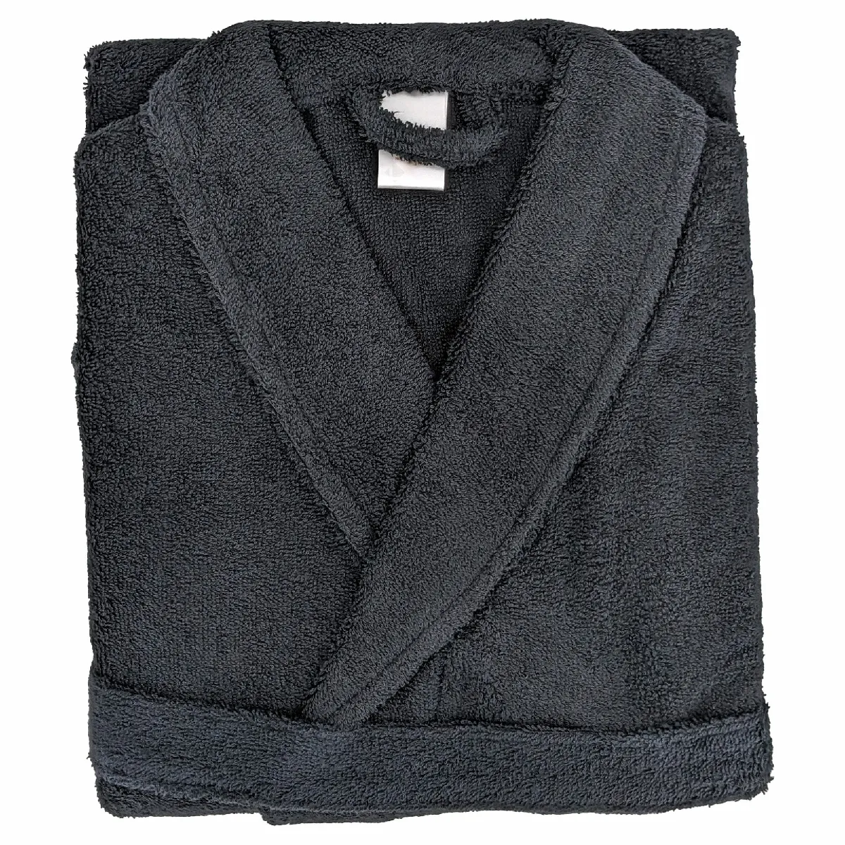 Peignoir Col Châle Adulte Alpha Coton Taille Xl Noir