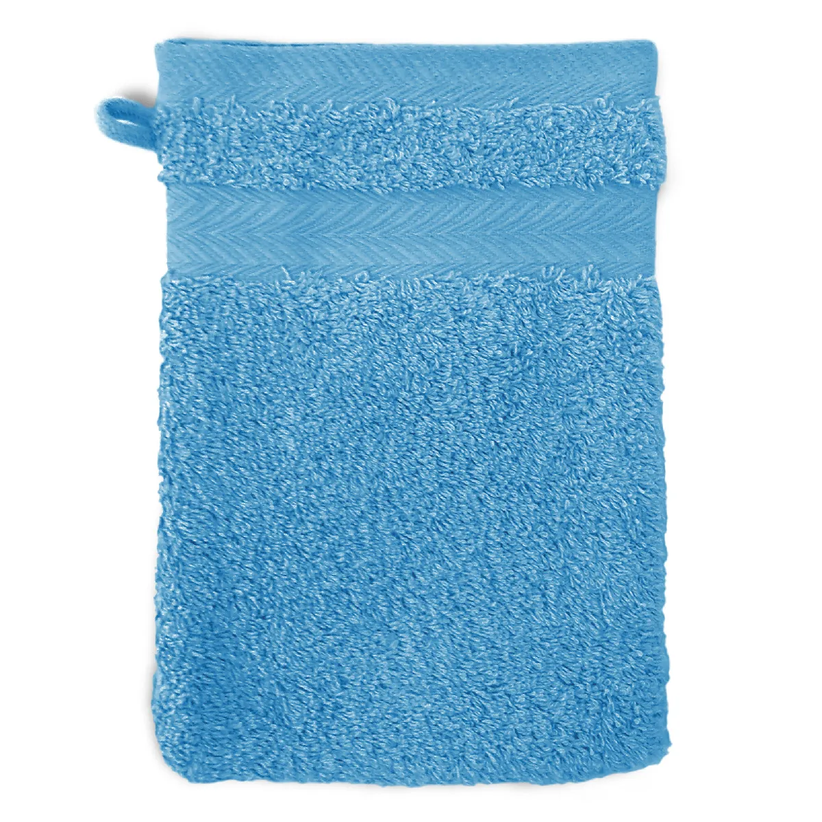 Gant De Toilette 16x21 Cm Royal Cresent Bleu Ciel 650g/m2