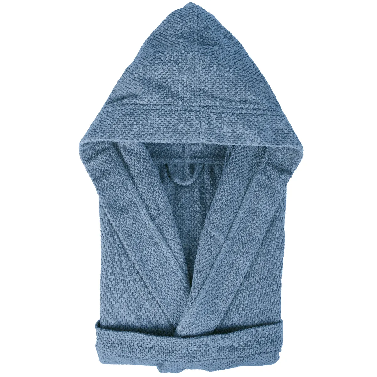 Peignoir À Capuche Adulte Dune Coton M Bleu Mer