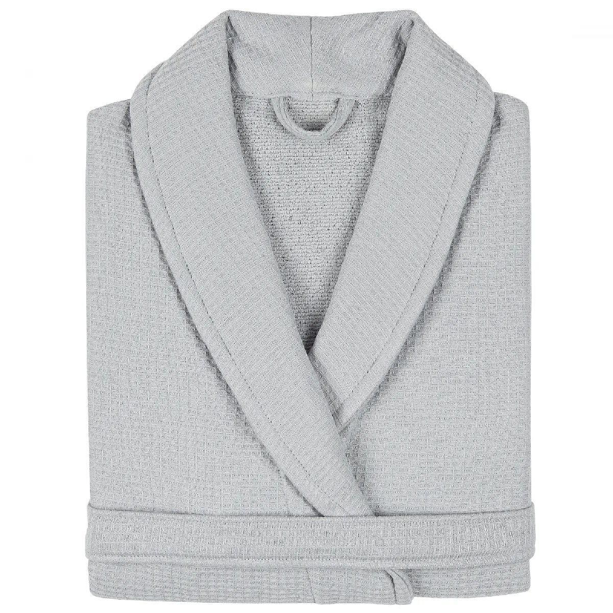 Peignoir Col Châle Adulte Natural Coton L Gris Platine