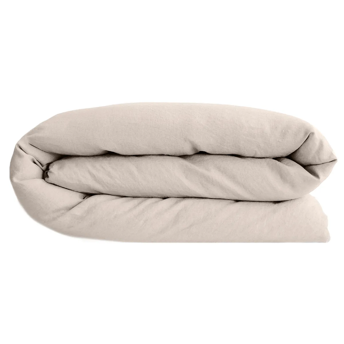 Housse De Couette Lin Et Coton 240x220 Cm Collection Opera Beige Naturel