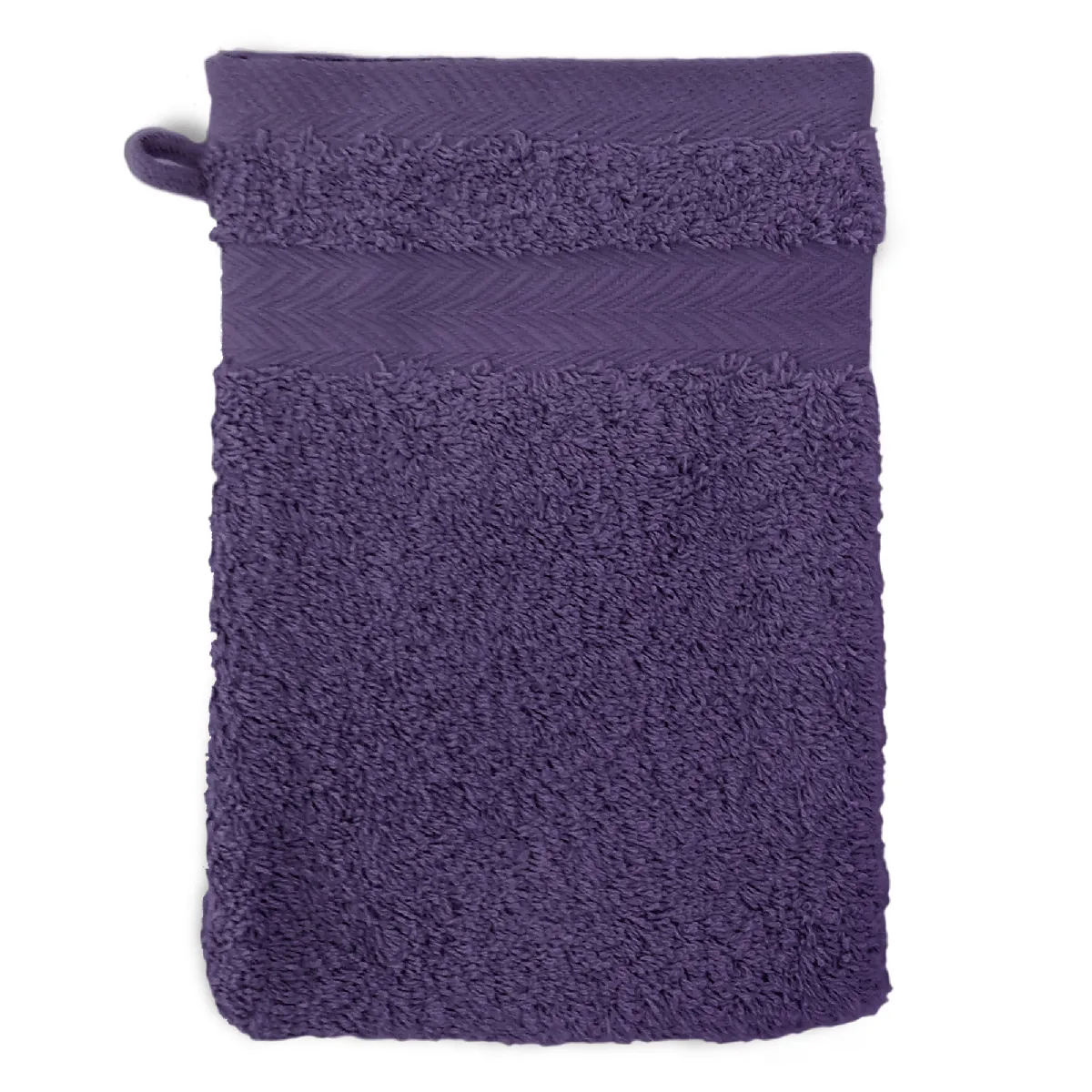 Gant De Toilette 16x21 Cm Royal Cresent Prune 650g/m2