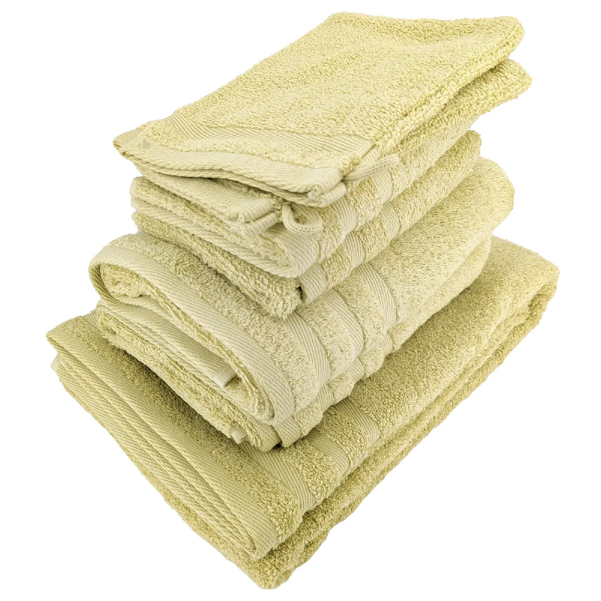 Parure De Bain Efficience Pure Vert Menta 7 Pièces