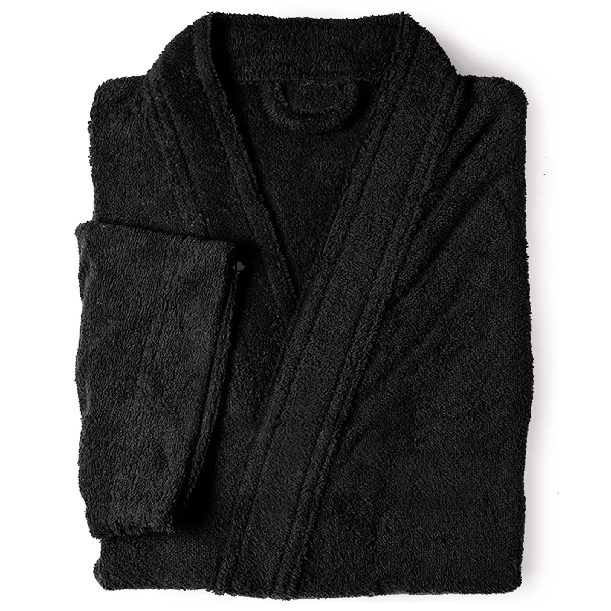 Peignoir Kimono Adulte Pure Coton L Noir