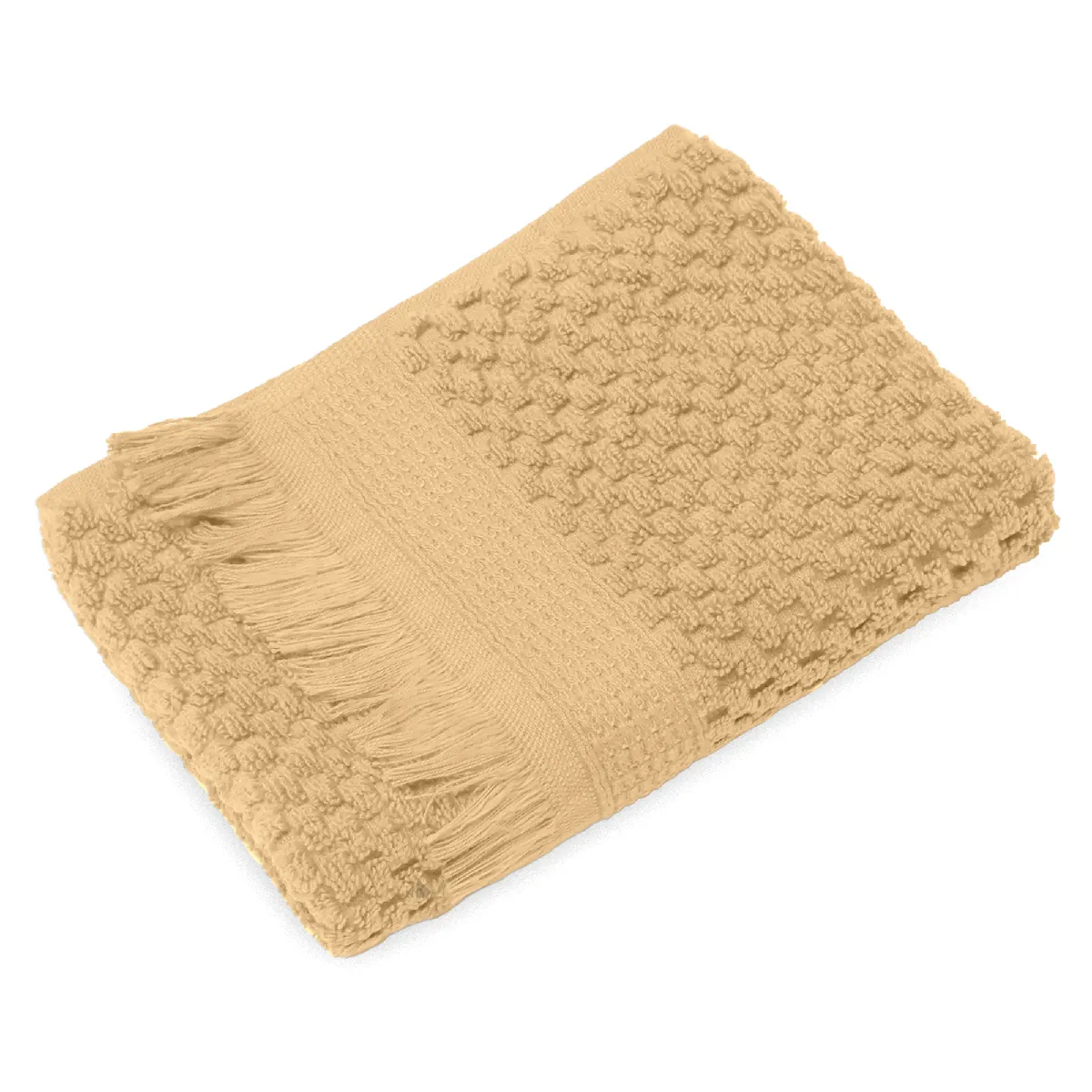 Serviette Invité 30x50 Cm Tethys Micro-coton Jaune Avoine
