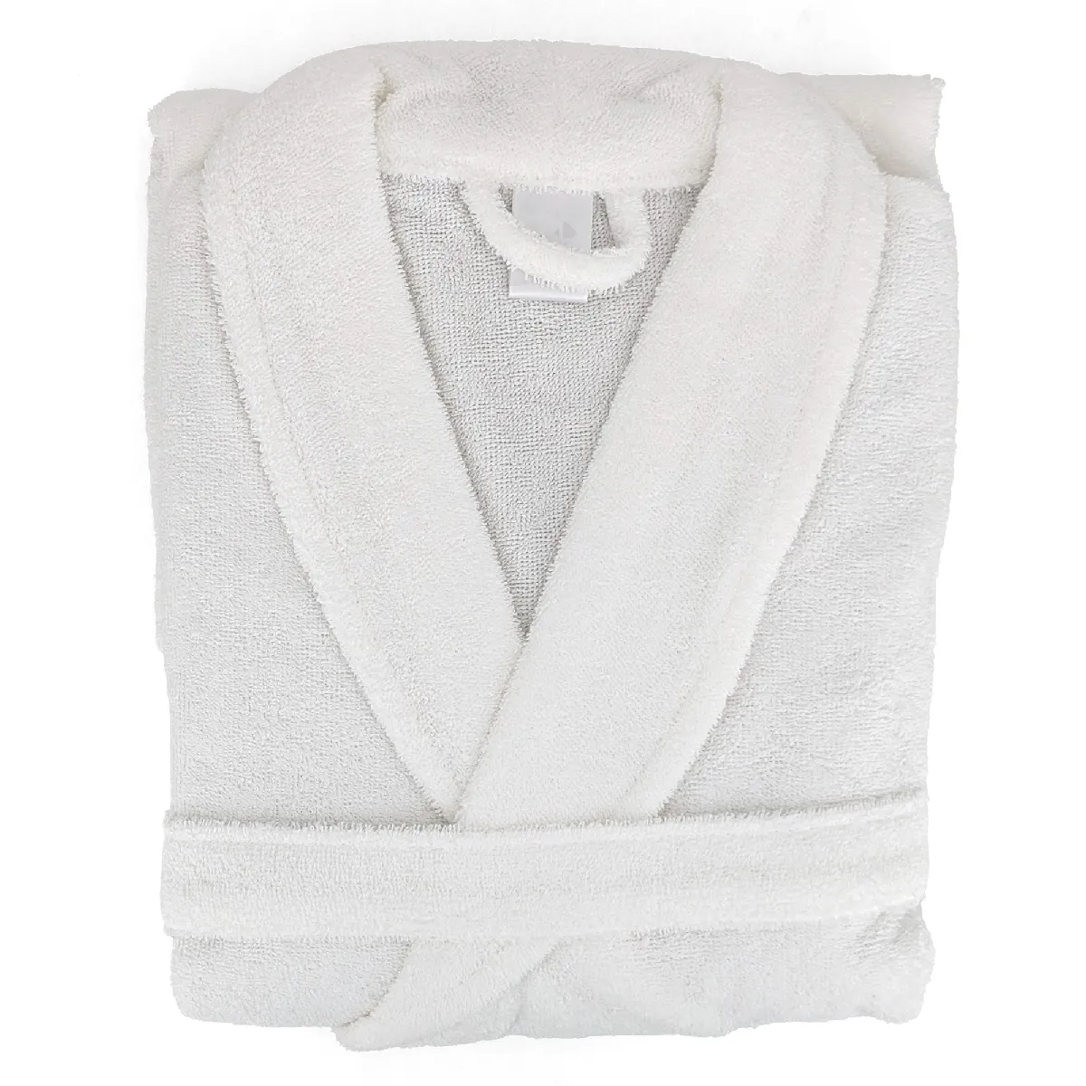 Peignoir Col Châle Adulte Alpha Coton Taille Xl Blanc
