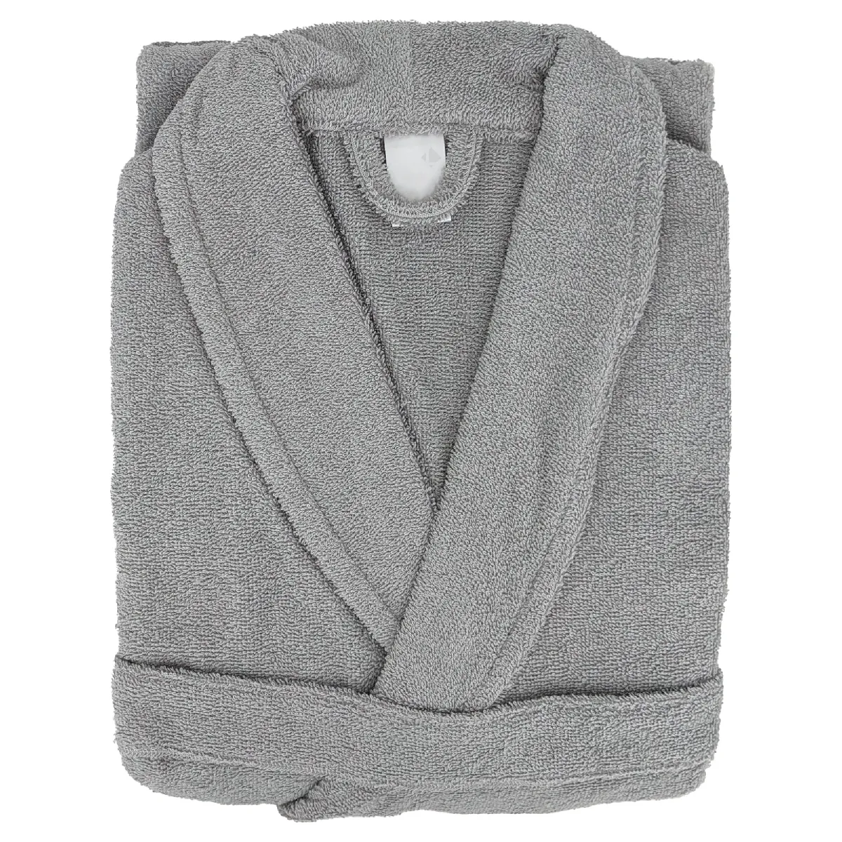 Peignoir Col Châle Adulte Alpha Coton Taille S Gris Argent