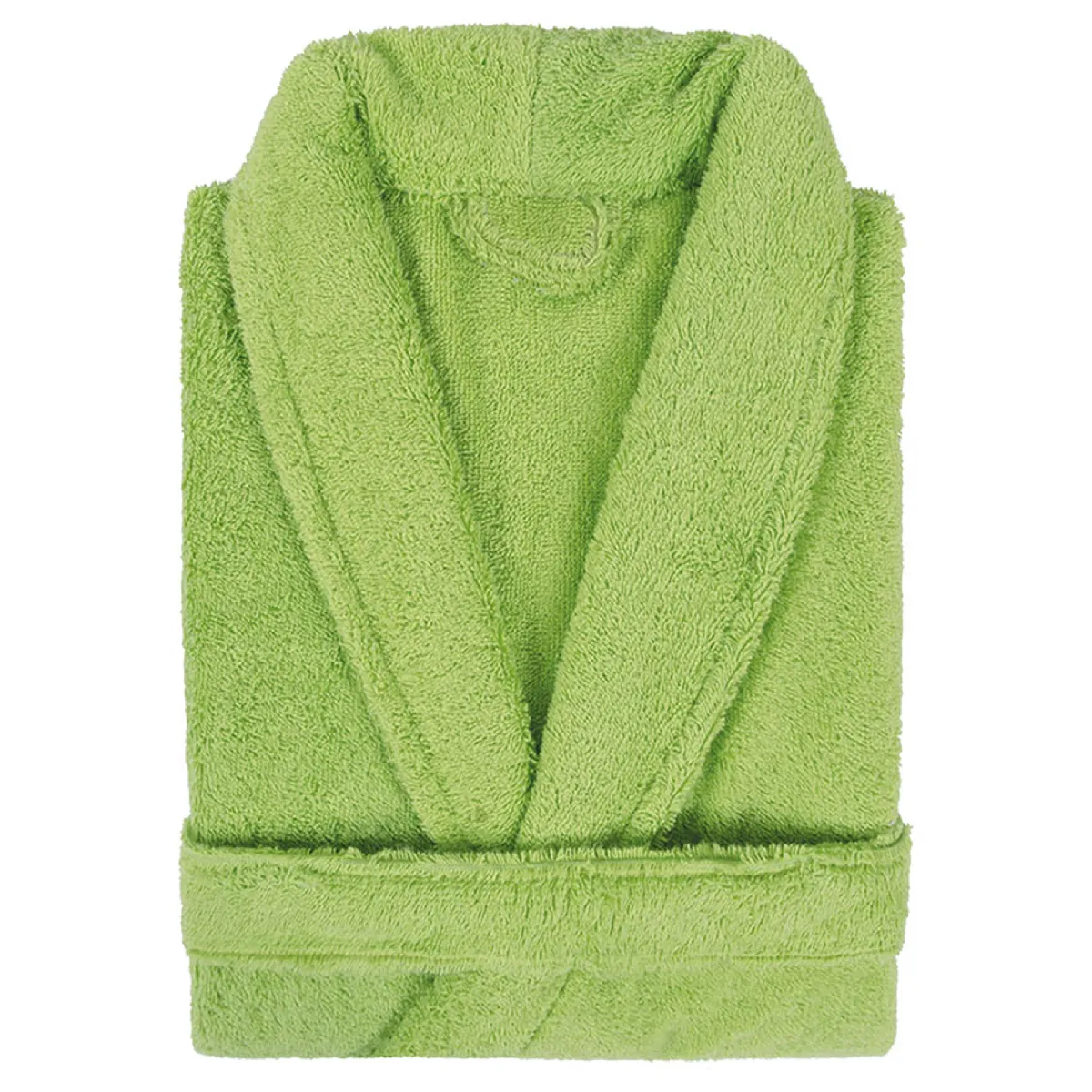 Peignoir Col Châle Adulte Pure Coton S Vert Pistache