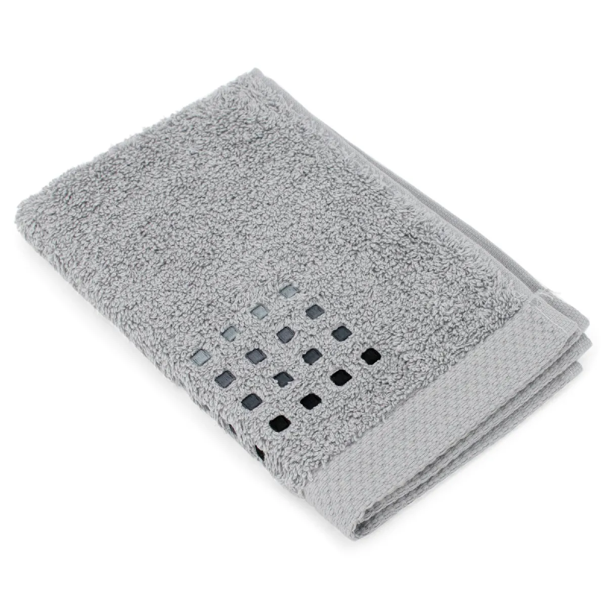 Linnea Pure Squares Coton Gris 33 X 50 Cm 1 Pièce(s)