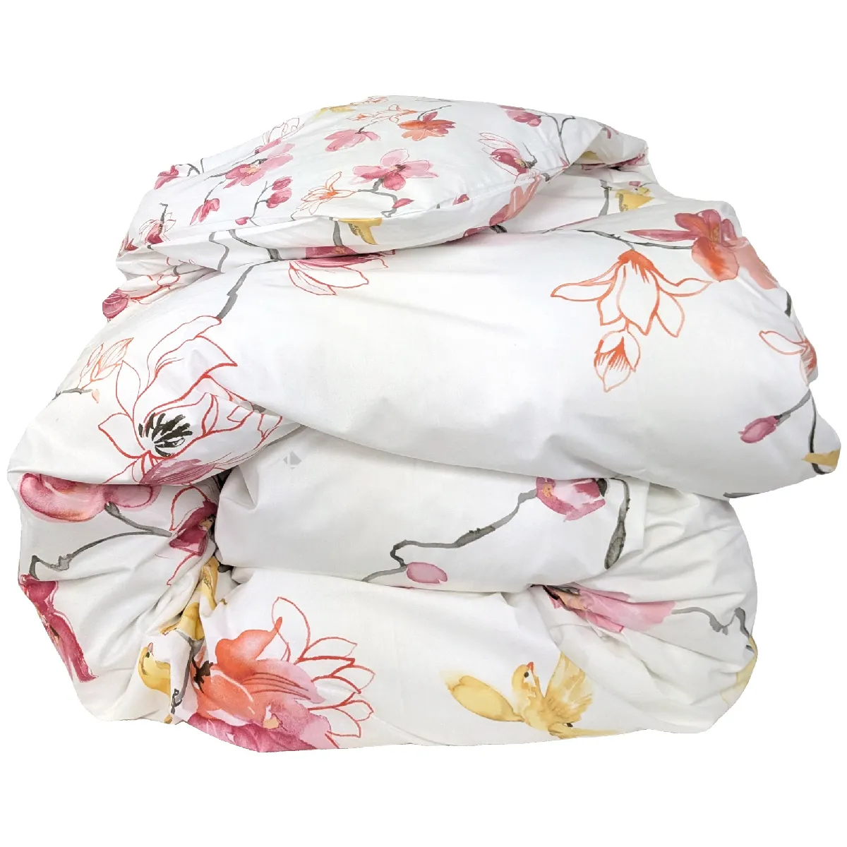 Linnea Élisa Housse De Couette Rose Percale 140 X 200 Cm