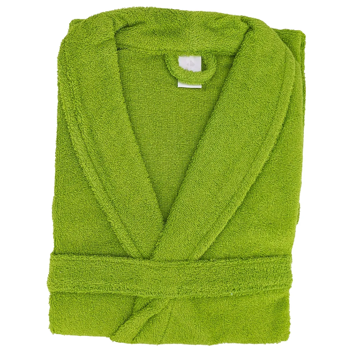 Peignoir Col Châle Adulte Alpha Coton Taille L Vert Pistache