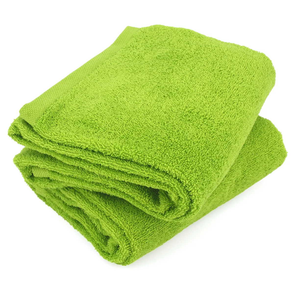 Lot De 2 Draps De Douche 70x130 Cm Alpha Vert Pistache