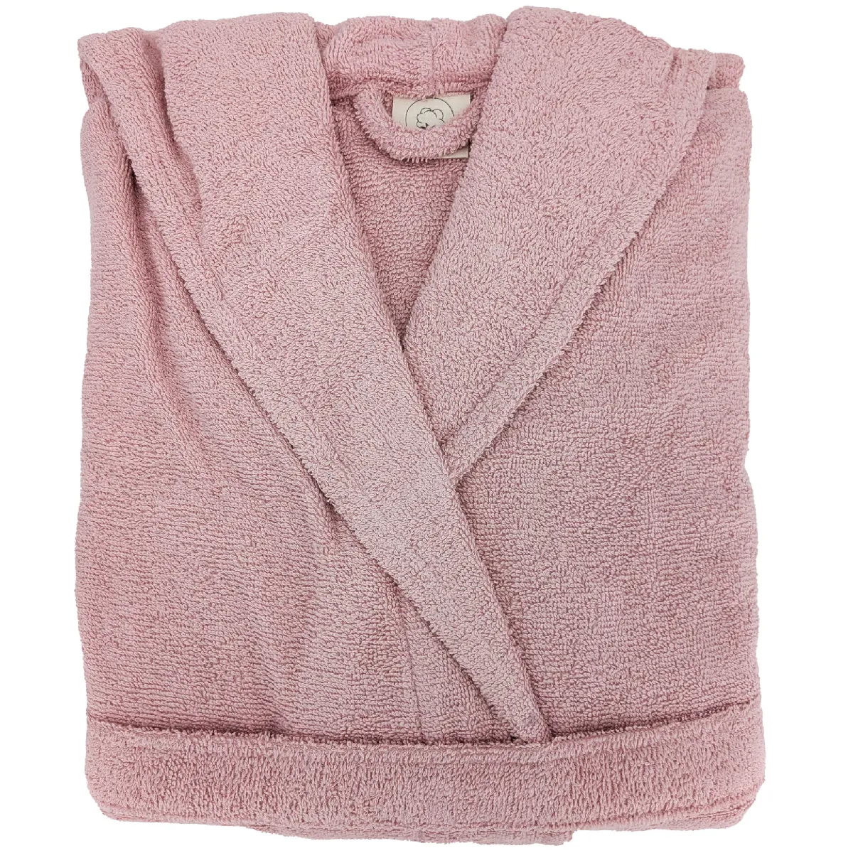 Peignoir À Capuche Adulte Efficience Pure Coton S Rose Flamingo