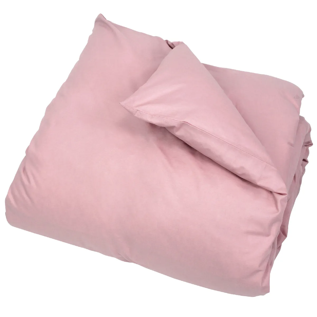 Linnea Alto Housse De Couette Rose Coton 240 X 220 Cm