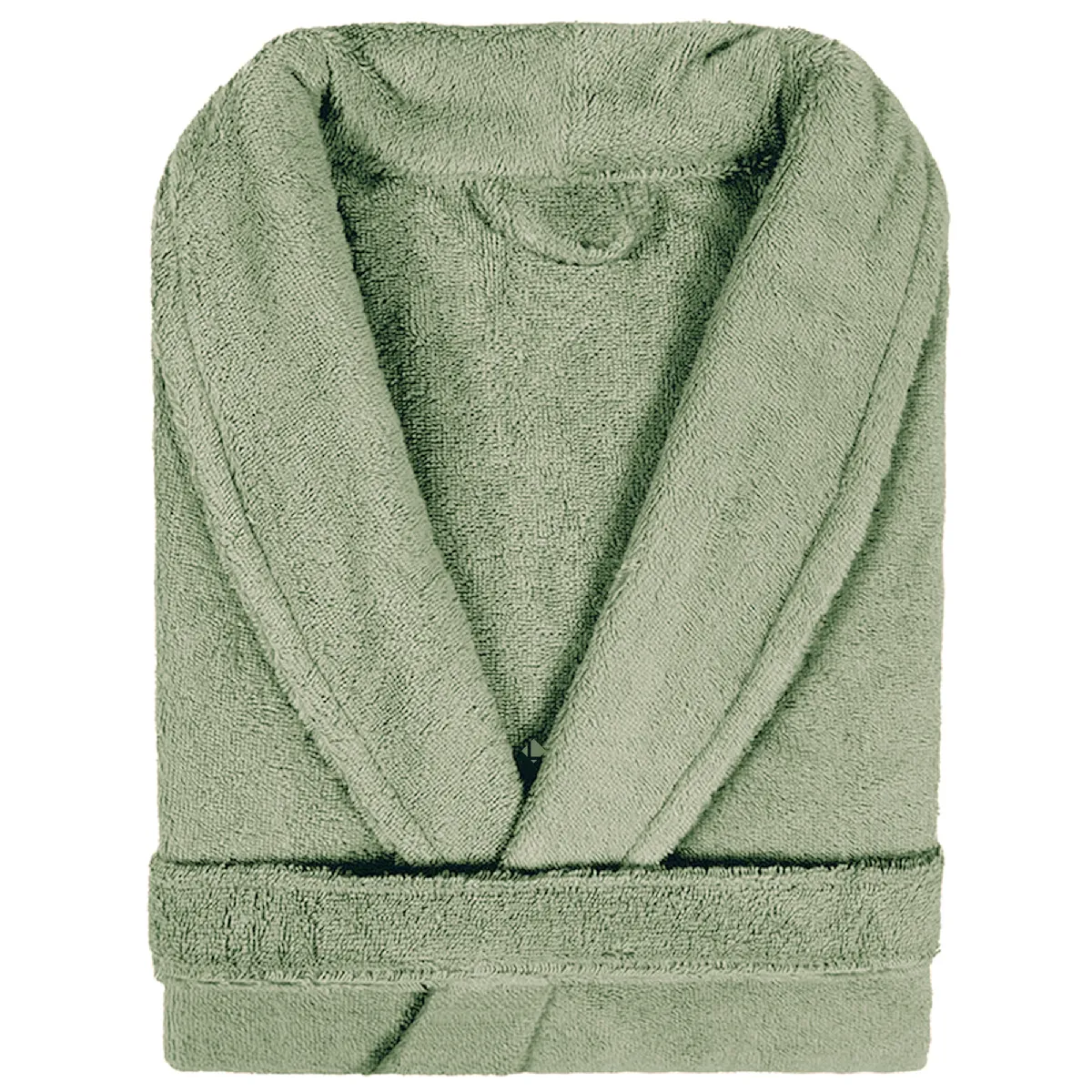Peignoir Col Châle Adulte Pure Coton 3xl Vert Herbe