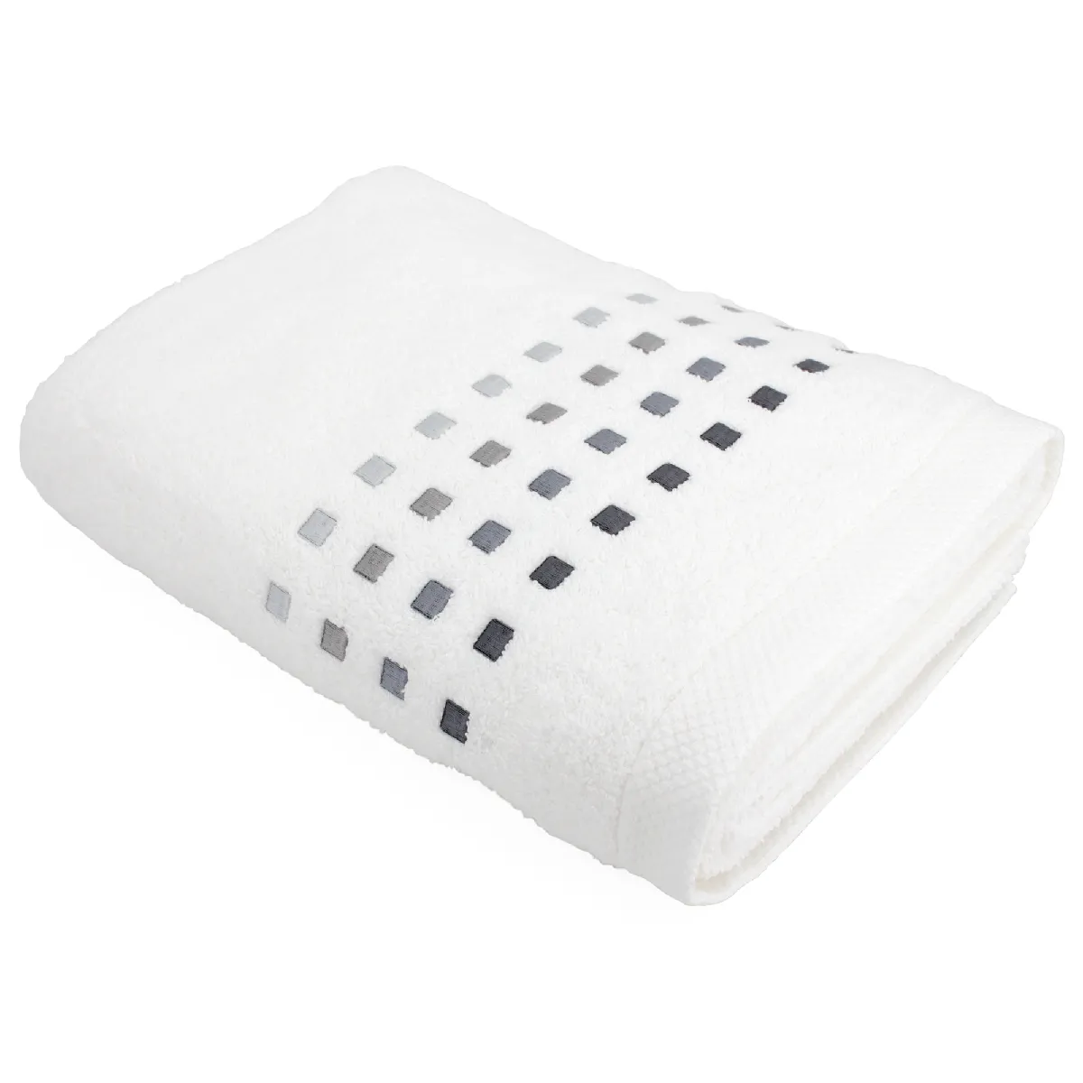 Linnea Pure Squares 100 X 150 Cm Coton Blanc 1 Pièce(s)