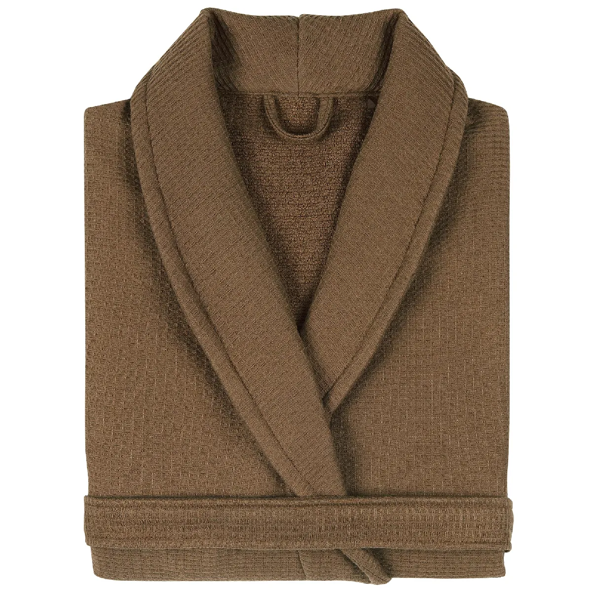 Peignoir Col Châle Adulte Natural Coton M Marron