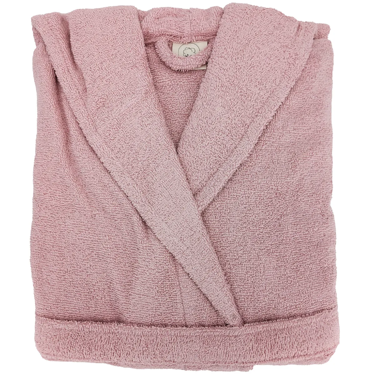 Peignoir À Capuche Adulte Efficience Pure Coton L Rose Flamingo