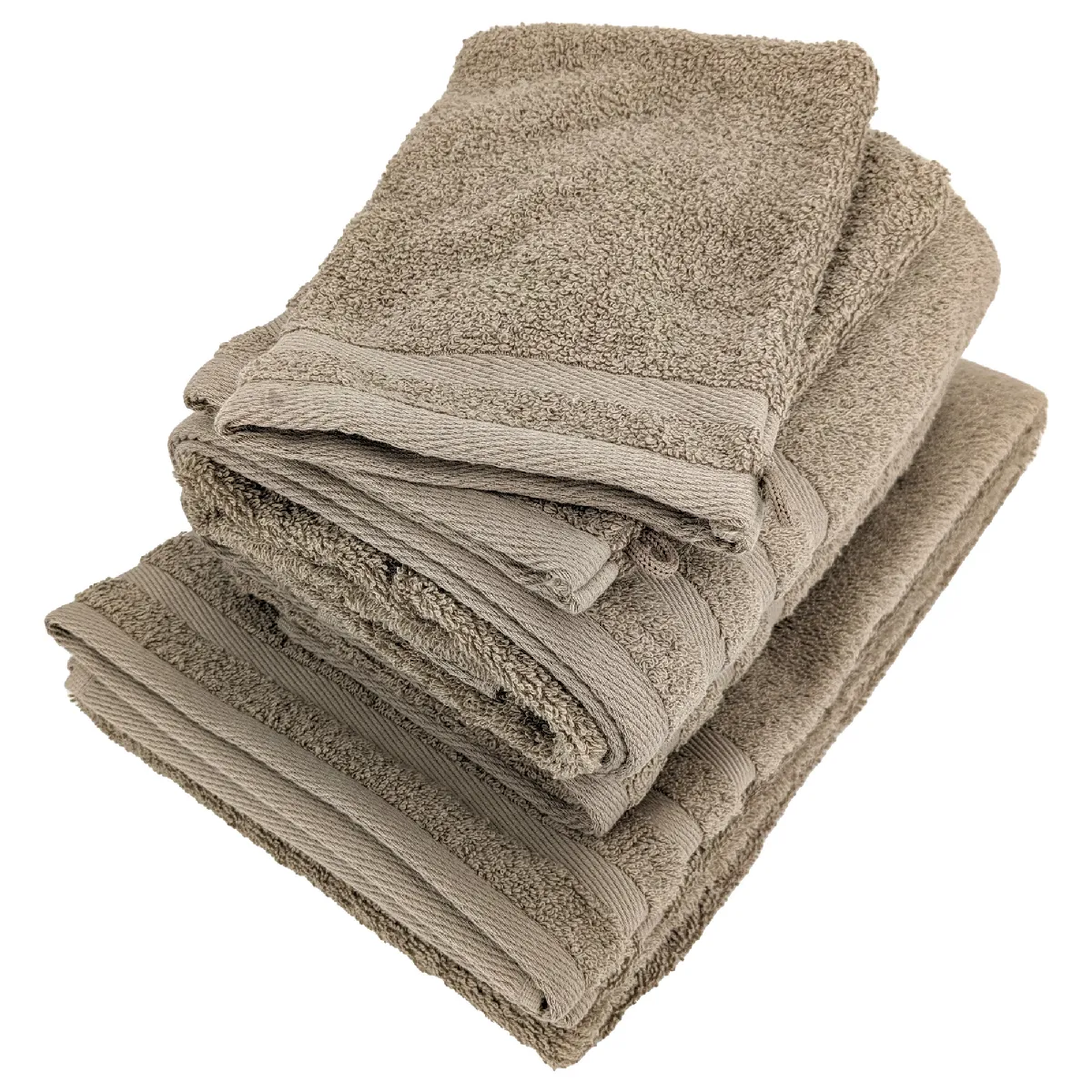 Parure De Bain Efficience Pure Marron Roble 5 Pièces