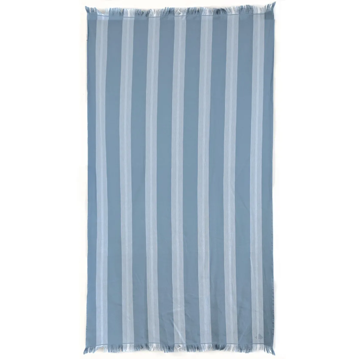 Drap De Plage 100x180 Cm Pur Coton Collection Supramonte Bleu