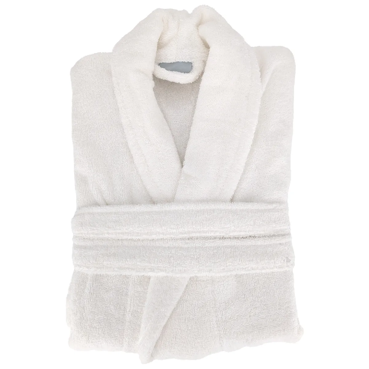 Peignoir Col Châle Naia Éponge Coton Taille M Blanc