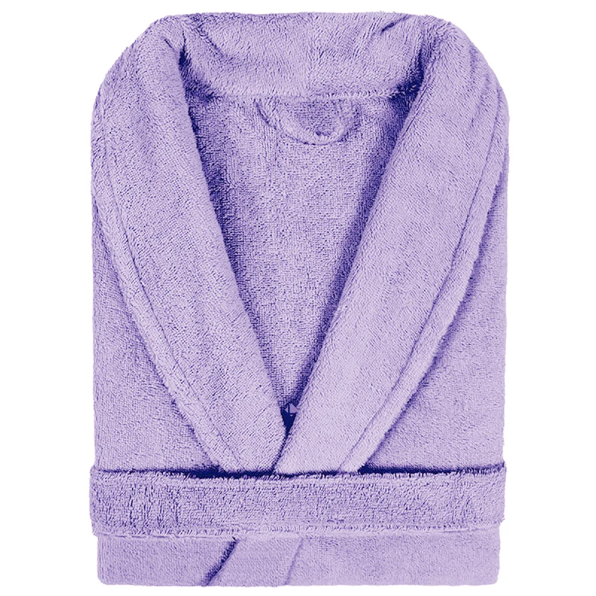 Peignoir Col Châle Adulte Pure Coton M Violet Orchidée