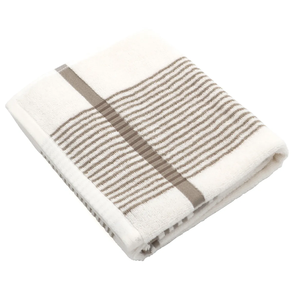 Linnea Ribbon Serviette À Main Beige 50 X 100 Cm