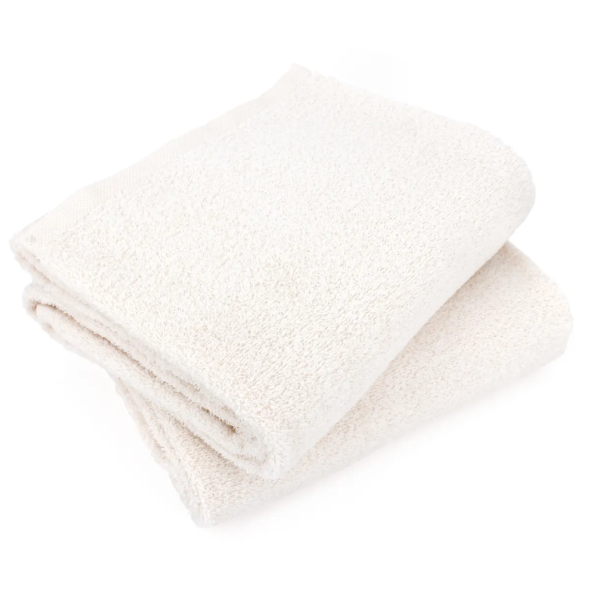Lot De 2 Draps De Bain 90x150 Cm Alpha Ivoire