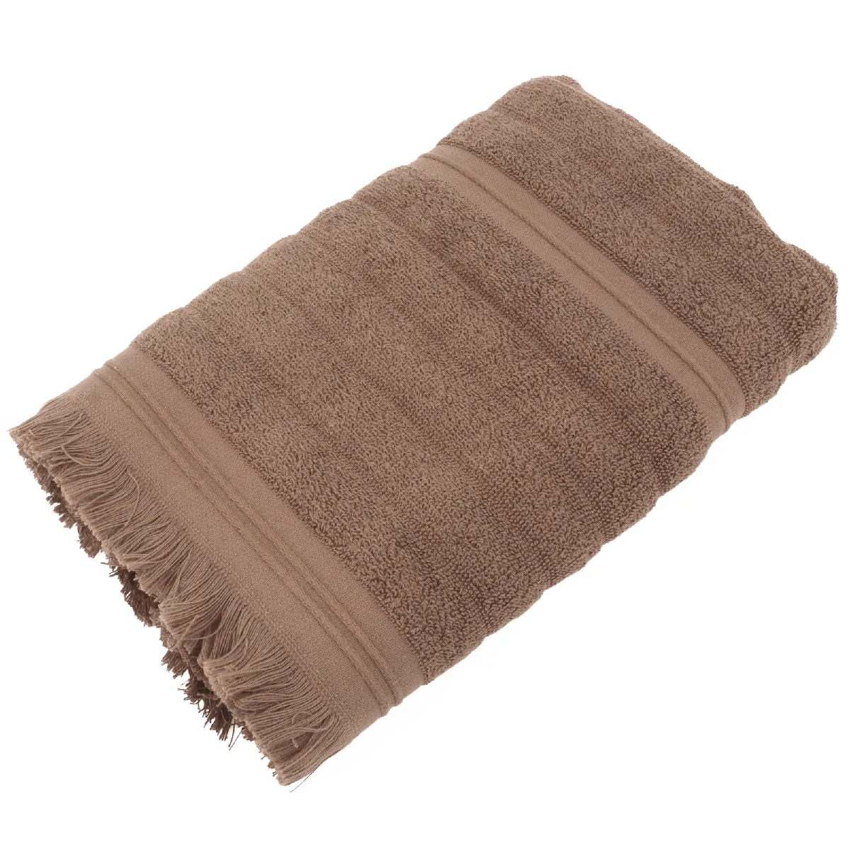 Serviette De Toilette 50x100 Cm Natural Stripes Marron