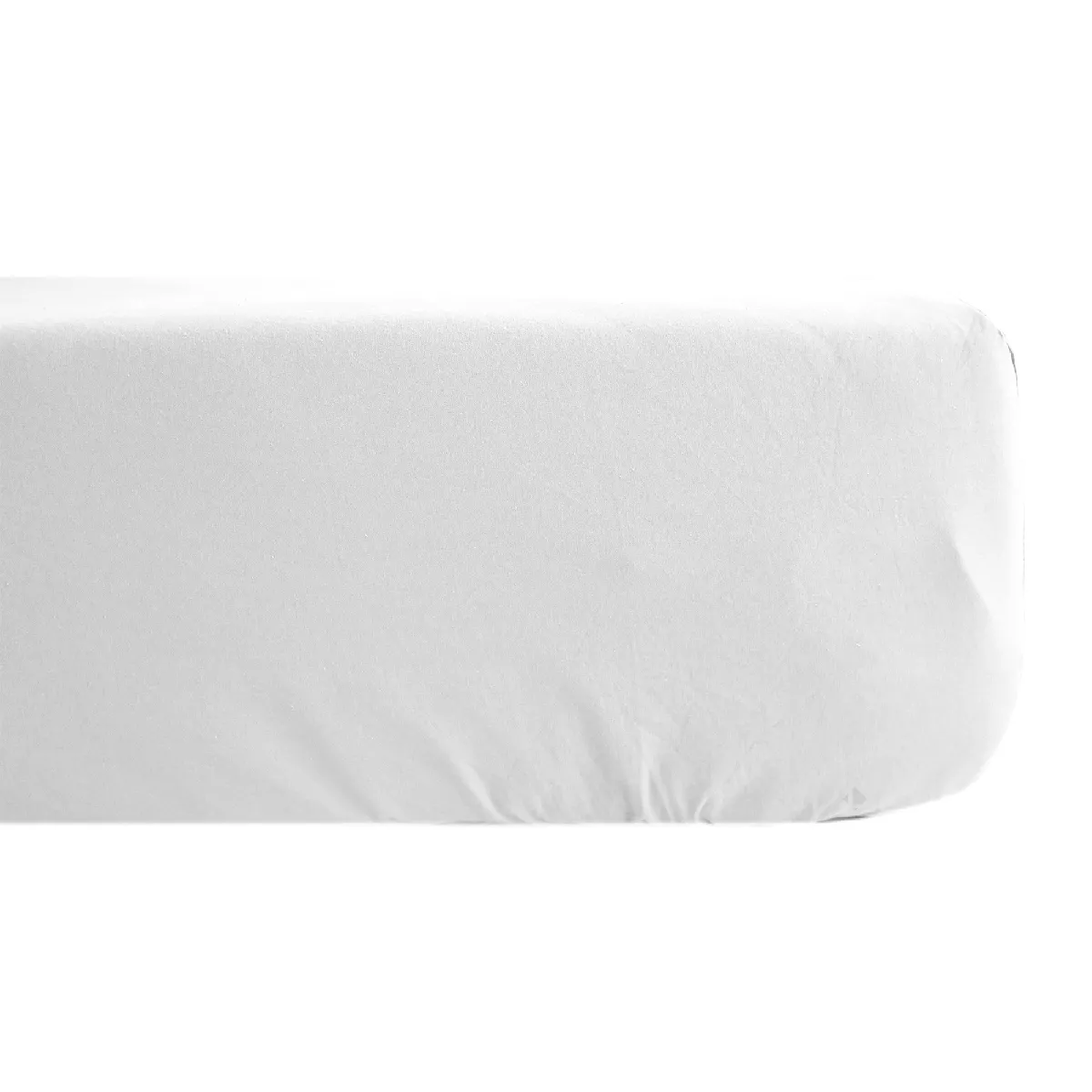Drap Housse Uni 200x200 Cm Bonnet 40 Cm Percale De Coton Manoir Gris Perle