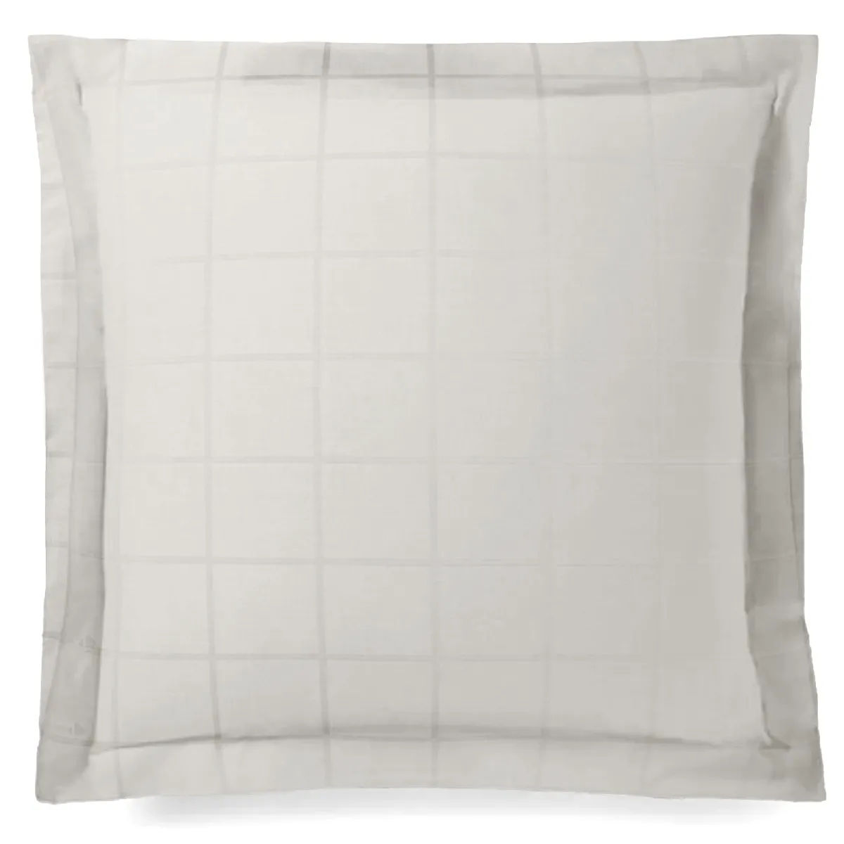 Taie D'oreiller 65x65 Cm Satin Concerto Carreaux Beige Craie