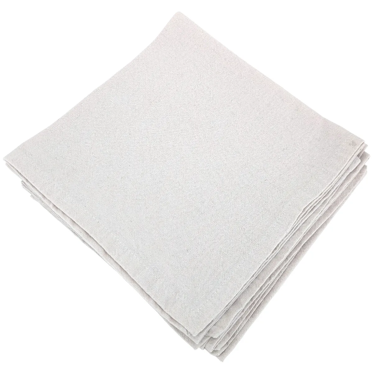 Lot De 6 Serviettes De Table 40x40 Cm Collection Mattis Beige Naturel