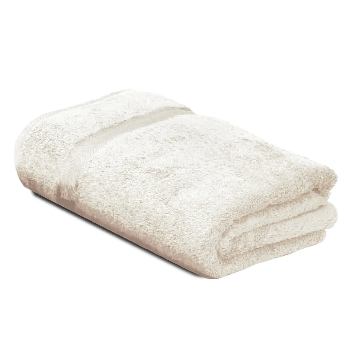 Drap De Bain 100x150 Cm Royal Cresent Blanc Crème 650g/m2