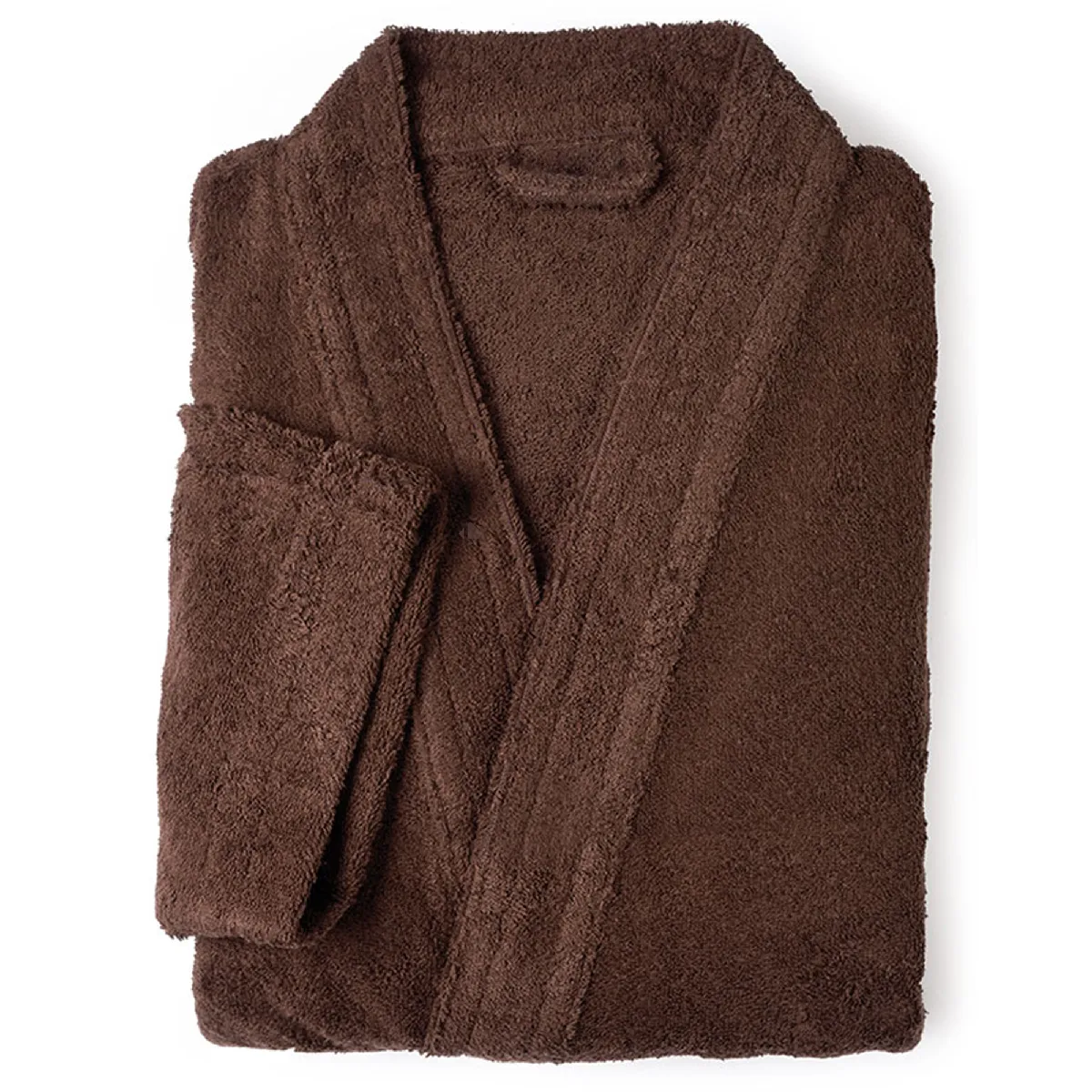 Peignoir Kimono Adulte Pure Coton Xxl Marron