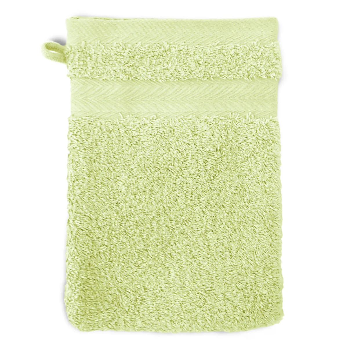 Gant De Toilette 16x21 Cm Royal Cresent Vert Pastel 650g/m2