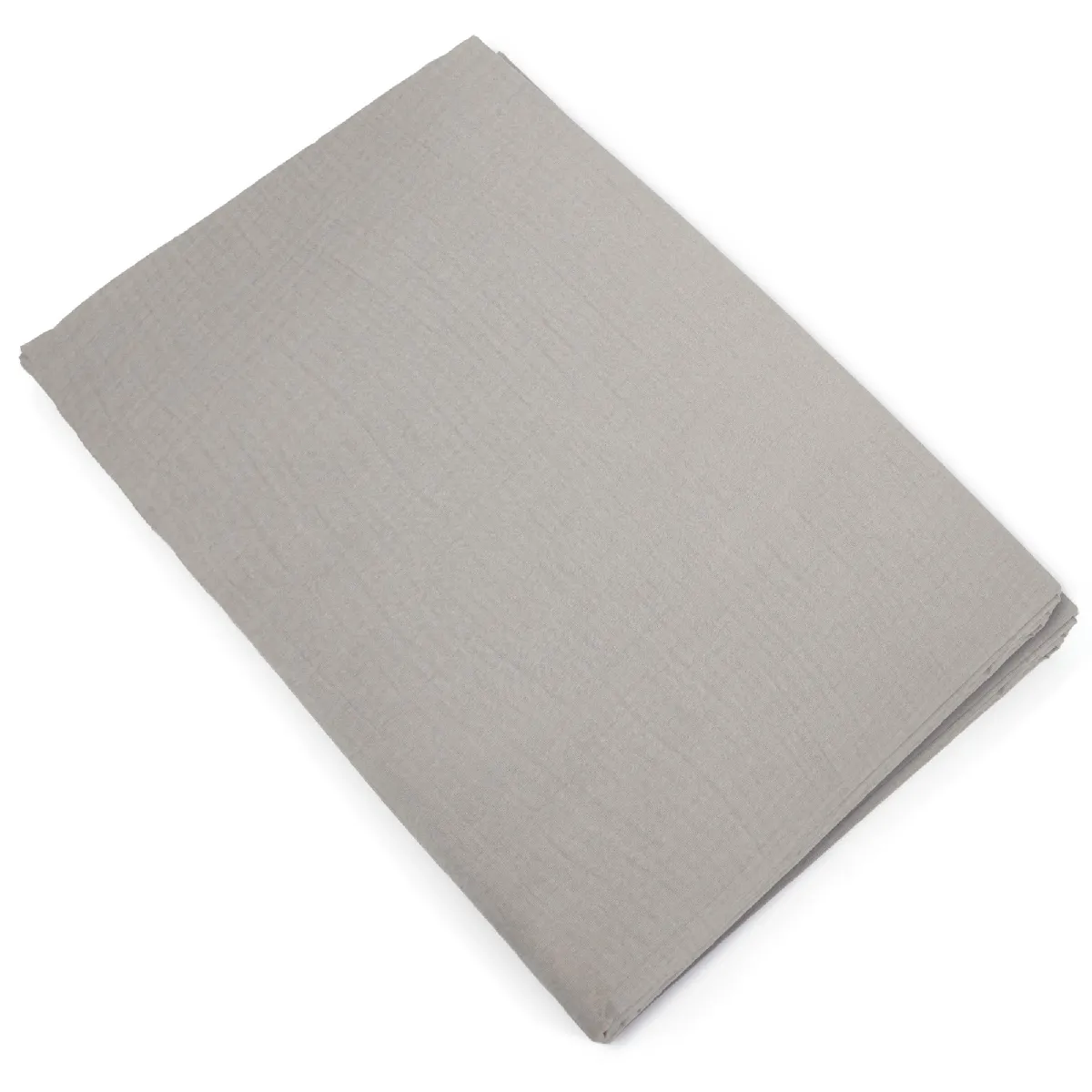 Housse De Couette 240x220 Cm Mousseline De Coton Milos Beige Ficelle
