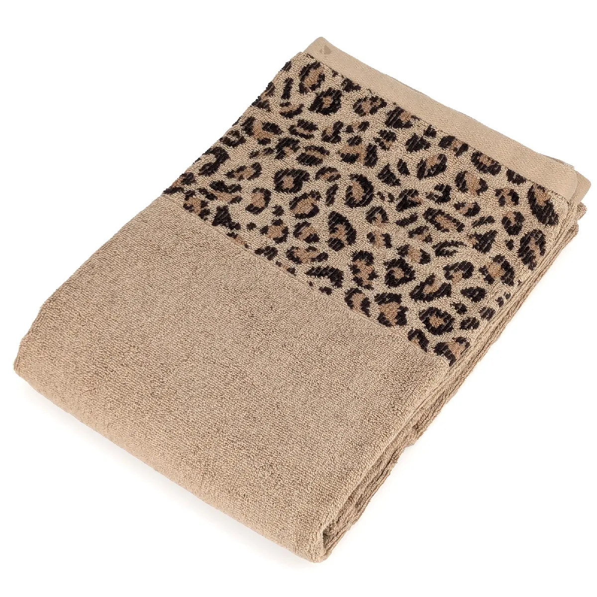 Serviette De Toilette 50x100 Cm Pur Coton Collection Wild Ii Jaune