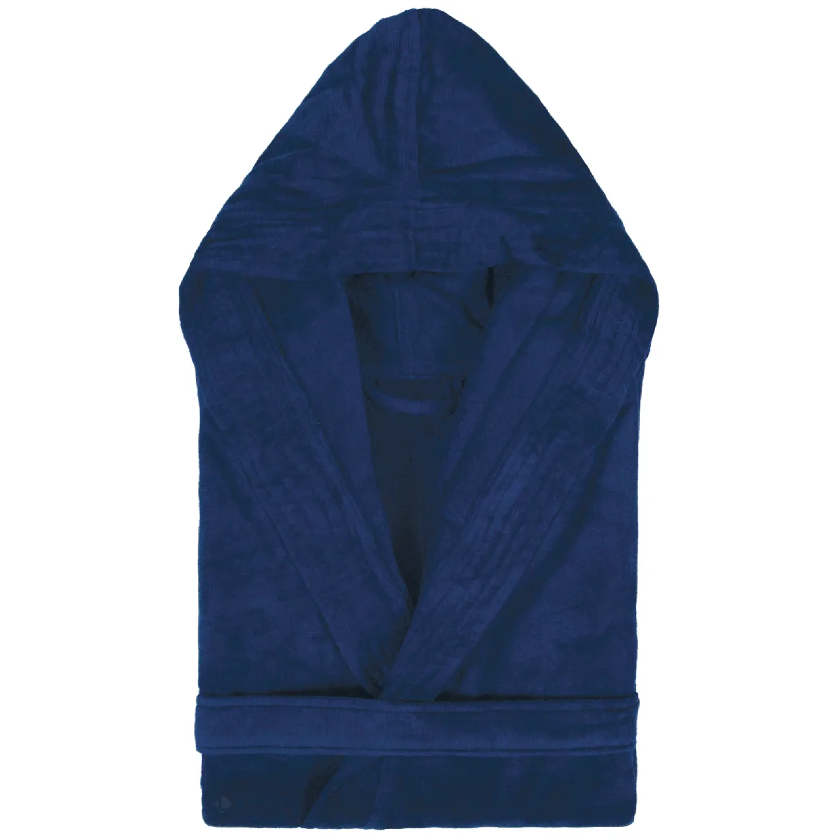 Peignoir À Capuche Adulte Cool Coton M Velours Bleu Marine