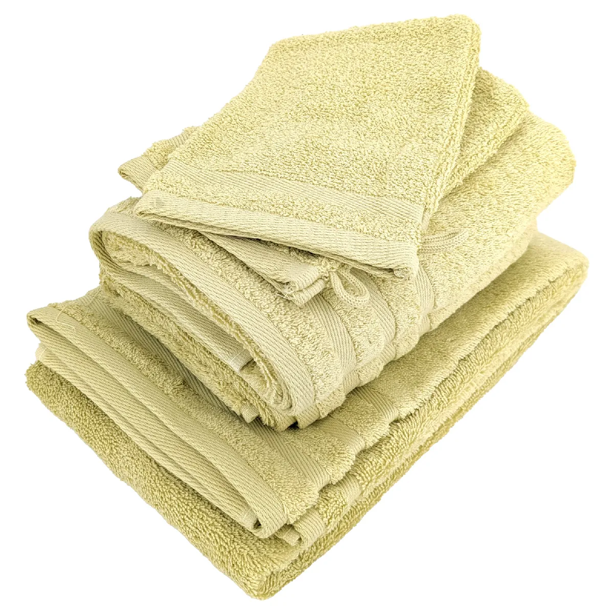 Parure De Bain Efficience Pure Vert Menta 5 Pièces